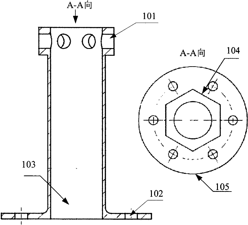 Flexible non-collision cold-finger limiting protecting device