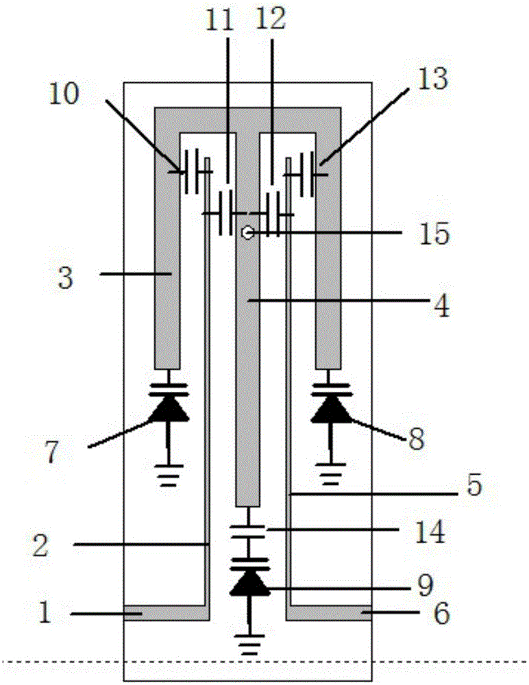 Adjustable microstrip band-pass filter with adjustable center frequency and invariable absolute bandwidth