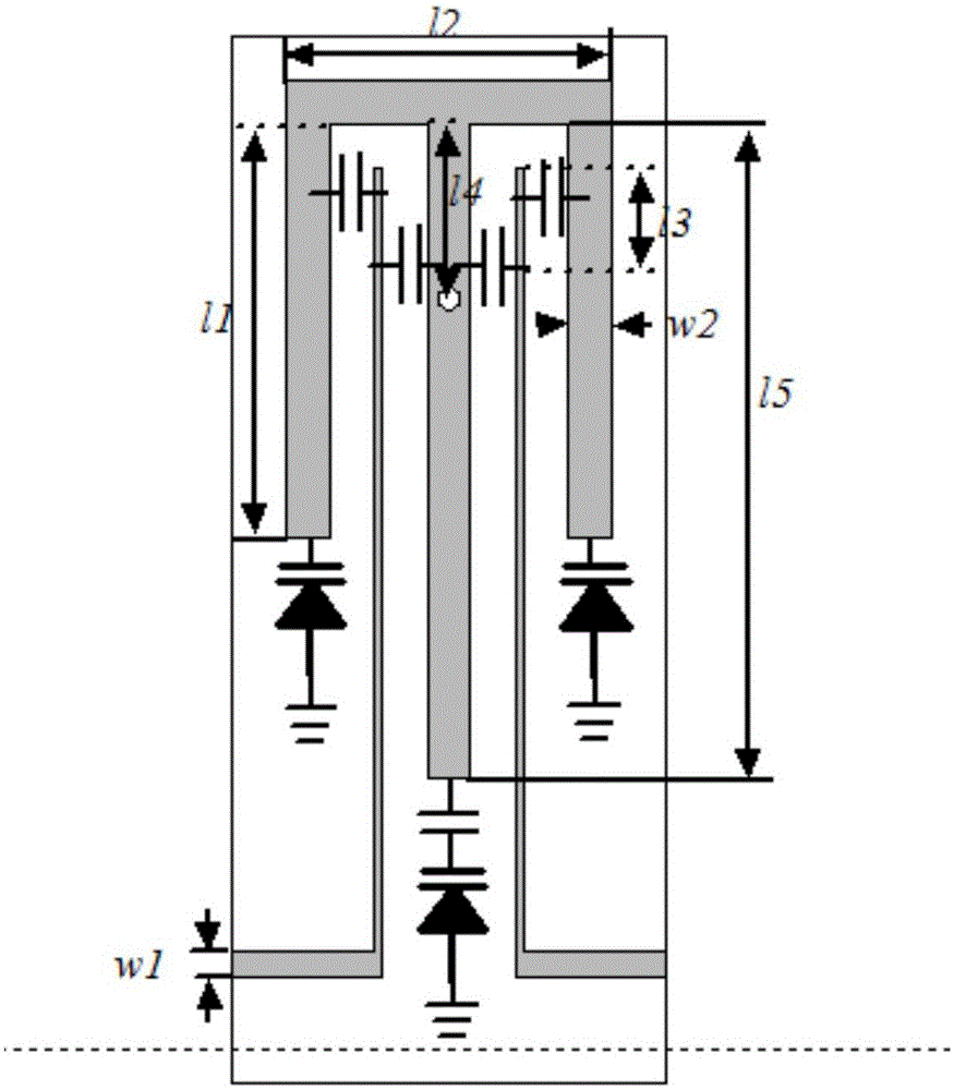 Adjustable microstrip band-pass filter with adjustable center frequency and invariable absolute bandwidth