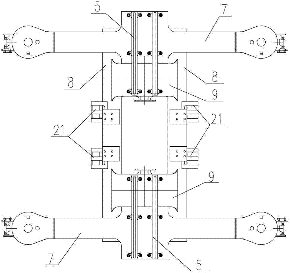 A traction rod installation interface device and bogie