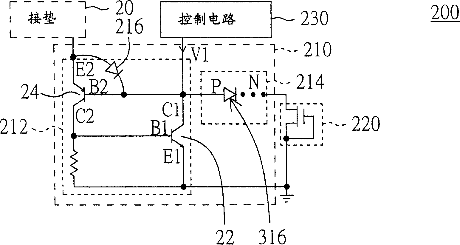 Electrostatic discharge protecting equipment of connection pad and its method and structure