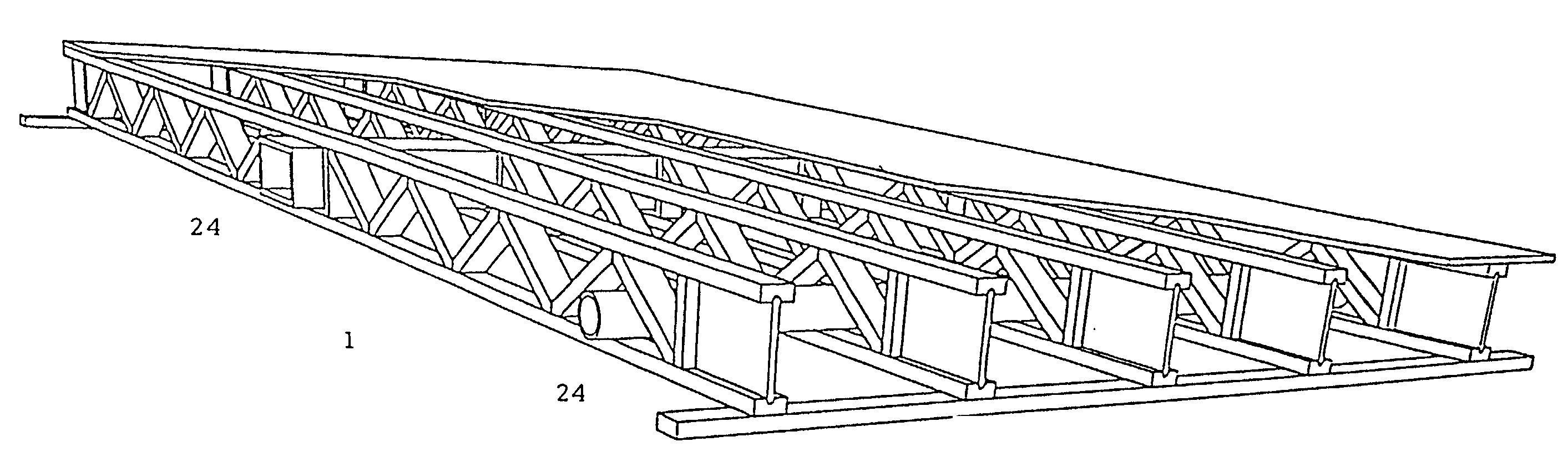 Variable length truss and method for producing the same