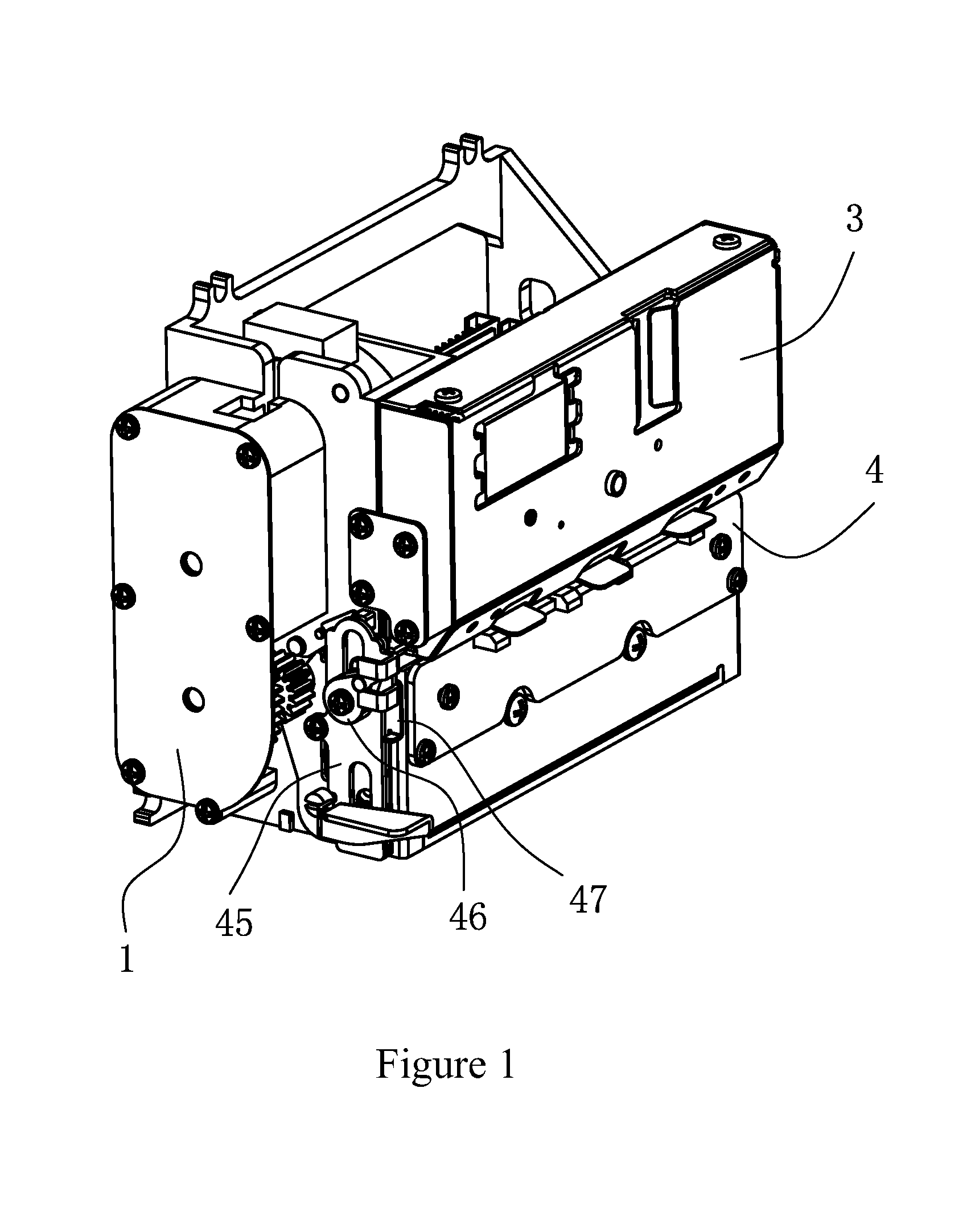 Printer and blade withdrawal mechanism thereof