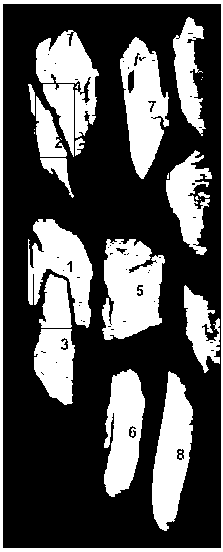 A slag slice image segmentation method based on laser three-dimensional camera