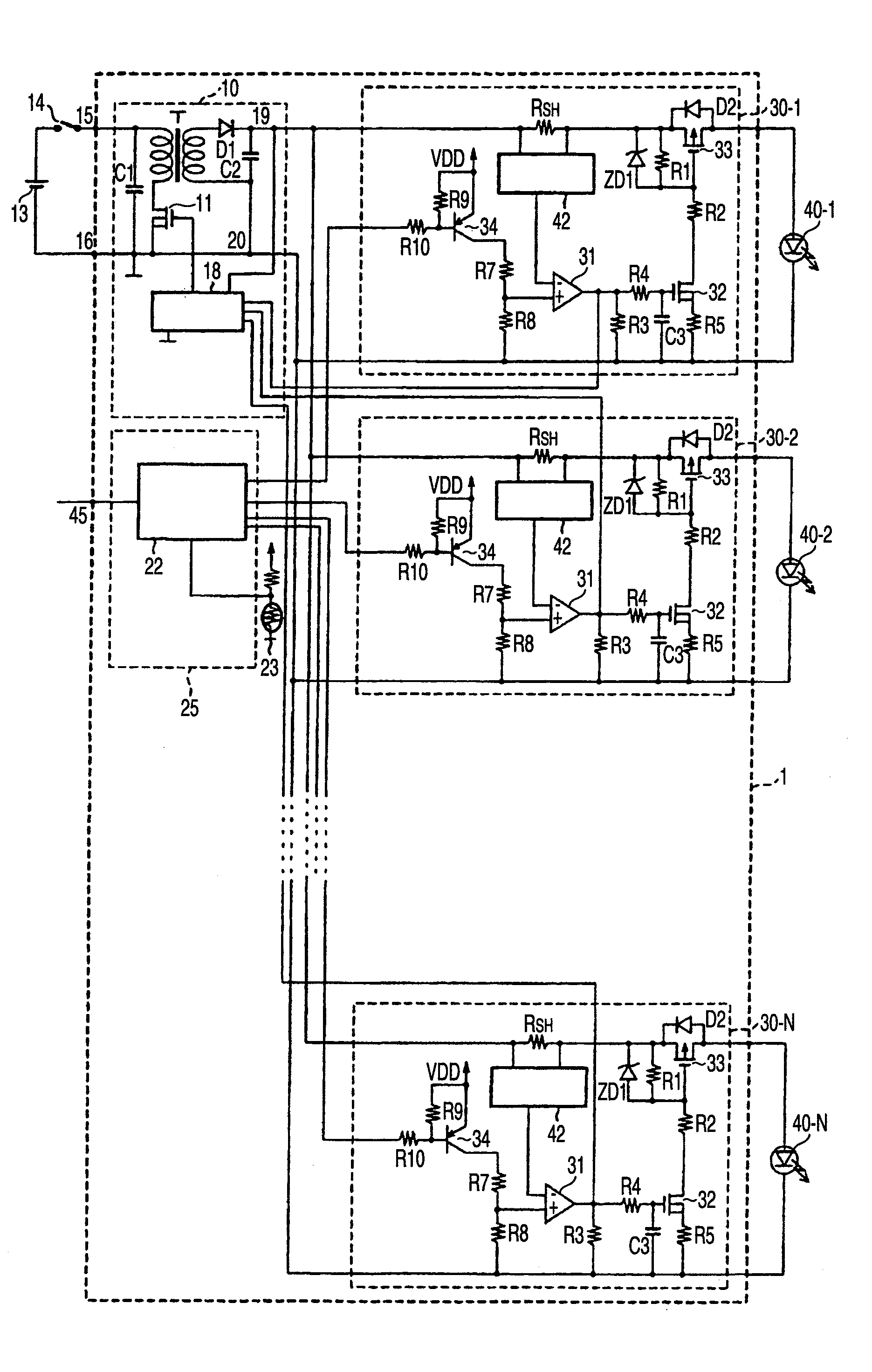 Lighting controller of lighting device for vehicle
