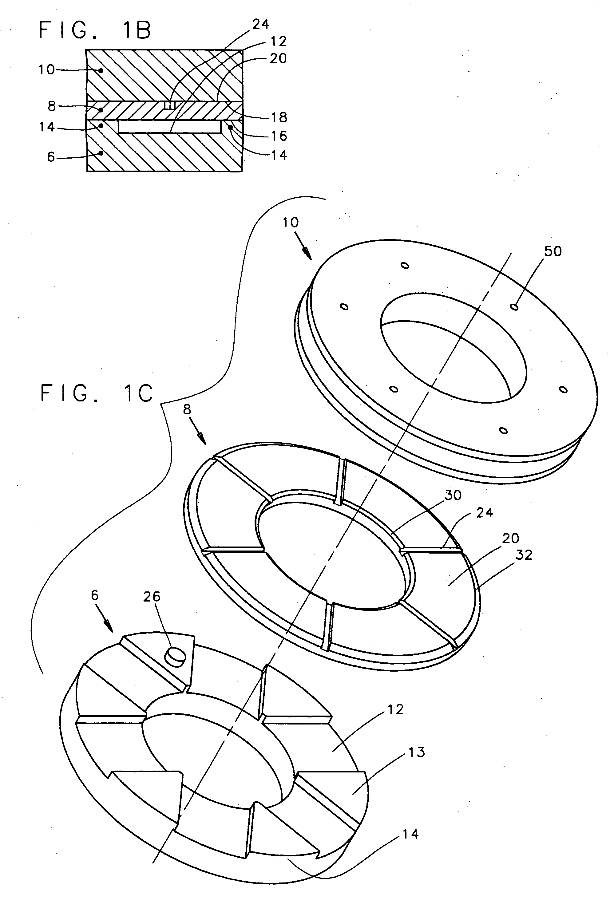 Hydrodynamic thrust bearing assembly