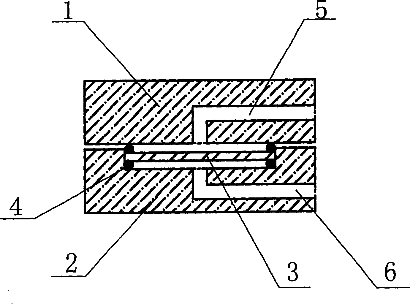 Method for testing airtightness of bipolar plate material and special clamp therefor