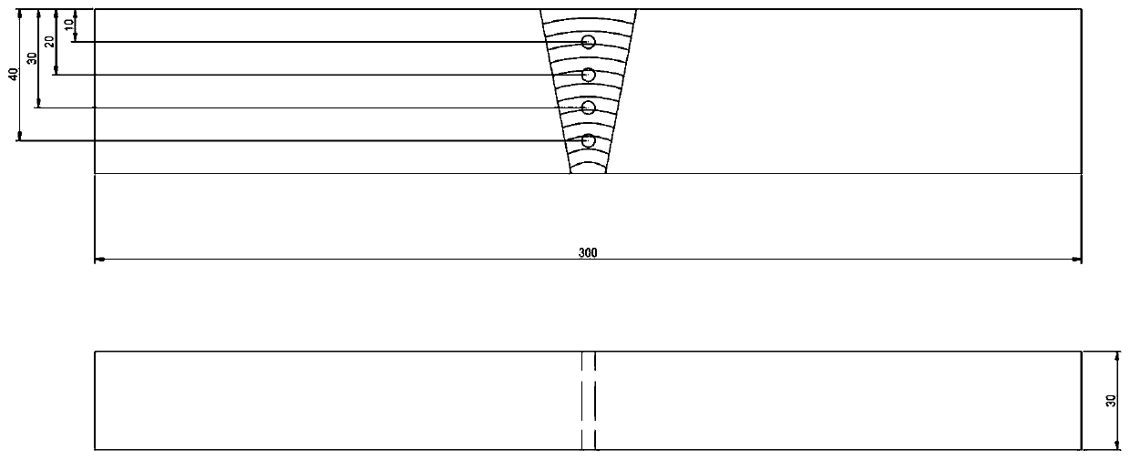 Ultrasonic detection method for austenitic stainless steel butt welding joint