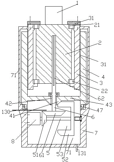 Worm processing mechanism with lubricating-oil supplying system