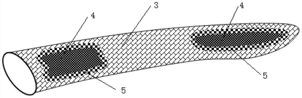 A three-dimensional braided composite material propeller blade for ships and its preparation method