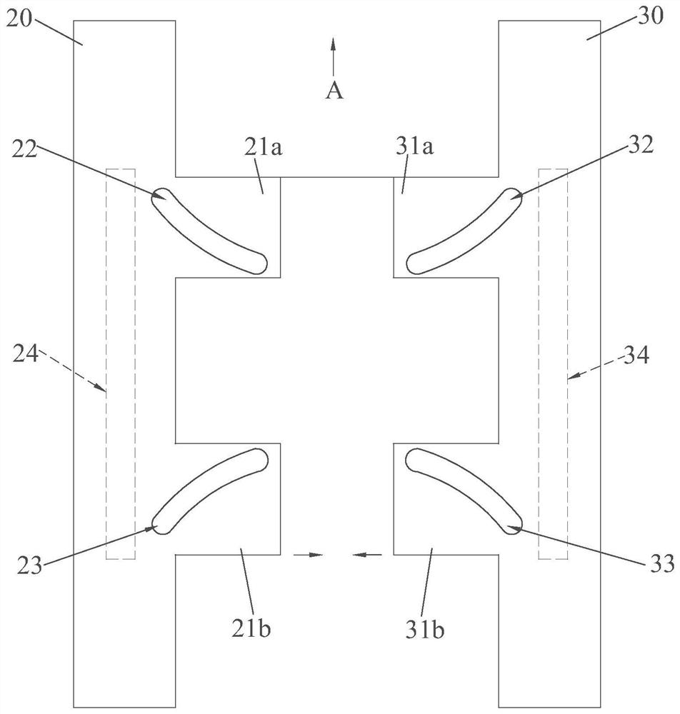 Surrounding cutting device, stepping surrounding type stem leaf ordered harvester and harvesting method