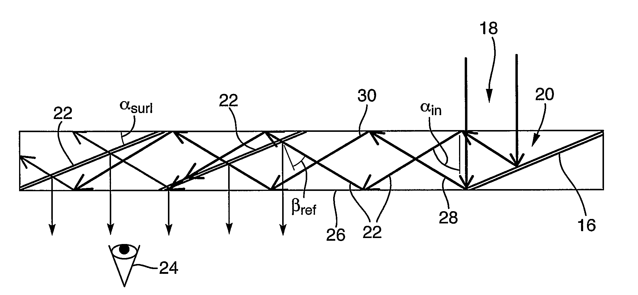 Substrate-guided optical device with wide aperture