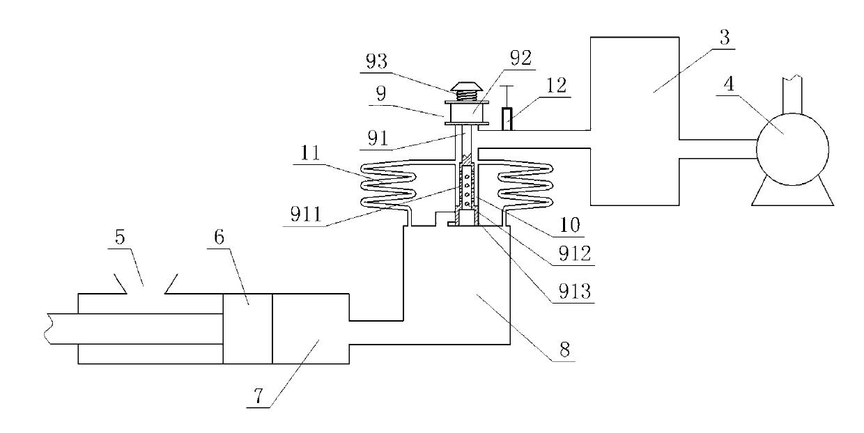 Vacuum die casting system and exhaust method thereof