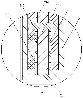 Rock wool filling-based isolation device for fireproof door