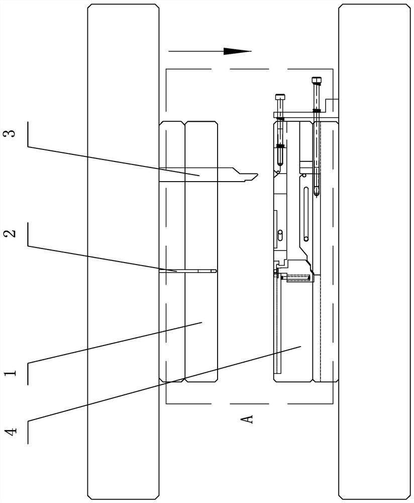 In-mold riveting device of stamping mold