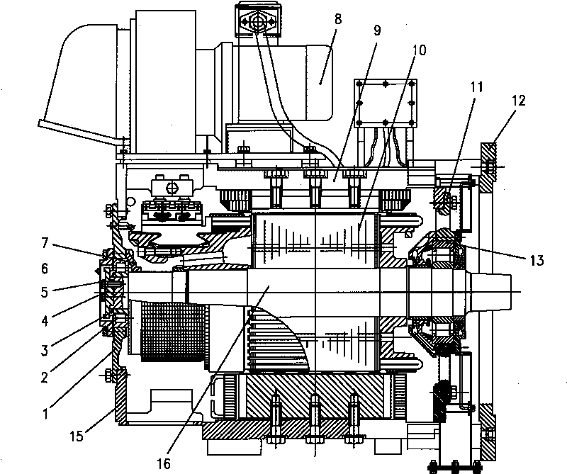 Shipping propulsion DC motor