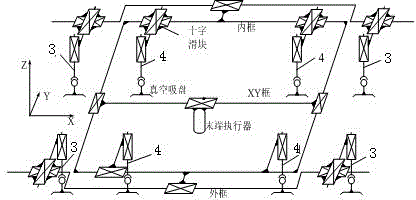 Autonomous mobile mechanism capable of walking on surface of work piece and adjusting gesture