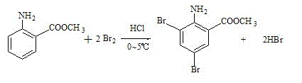 Synthesis production method of bromhexini hydrochloride