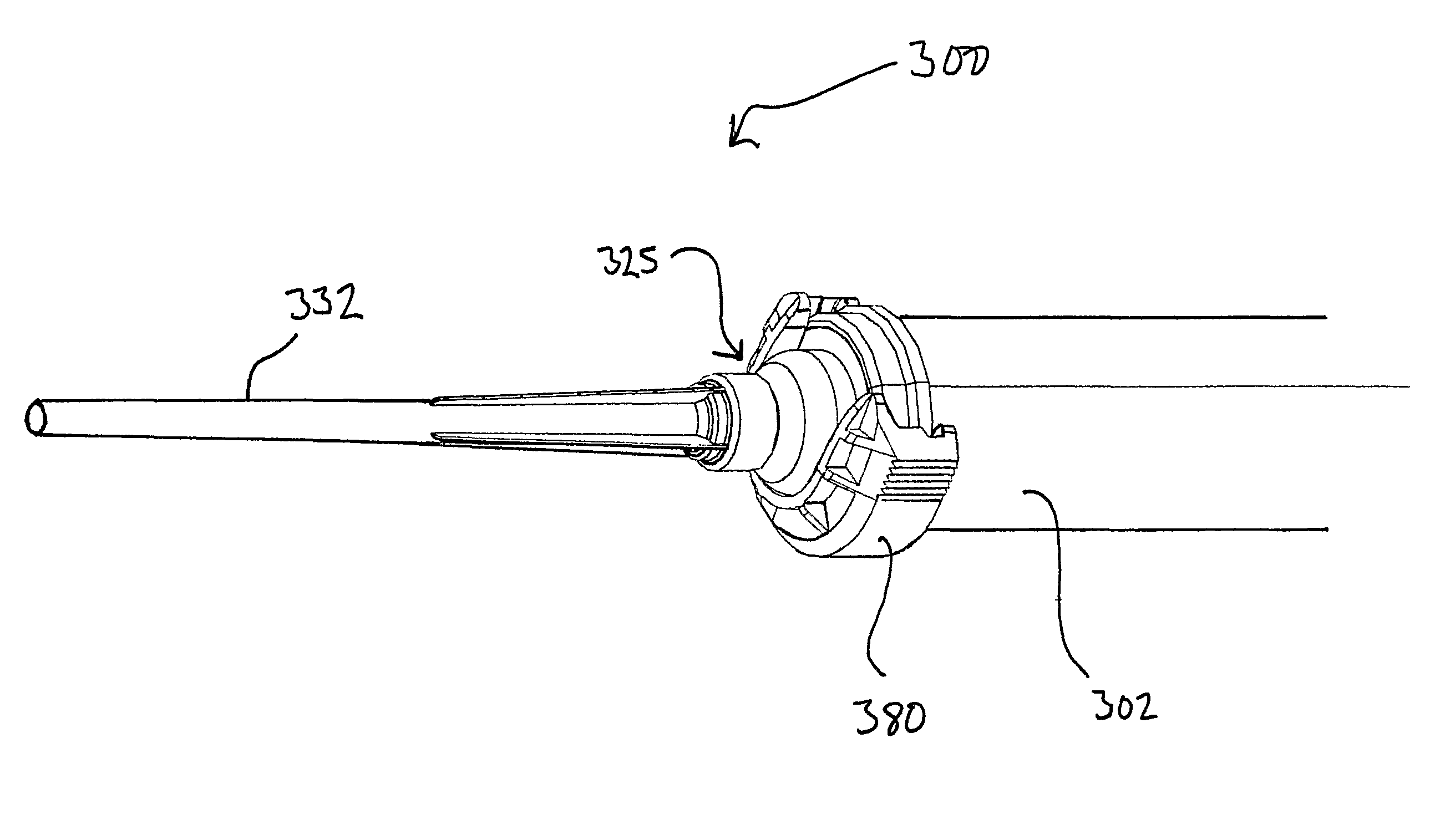 Nozzle and/or adaptor unit on cartridge