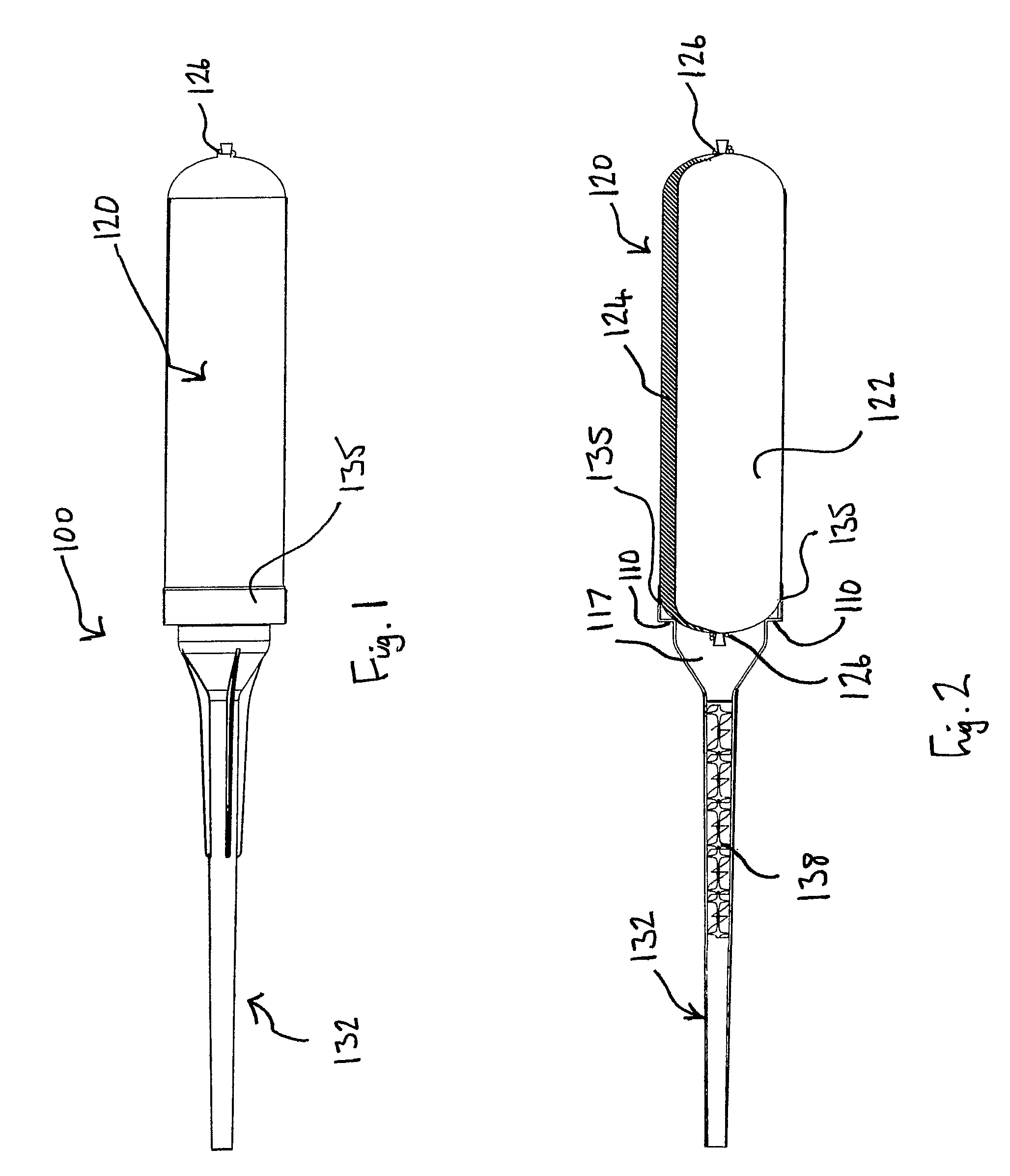 Nozzle and/or adaptor unit on cartridge