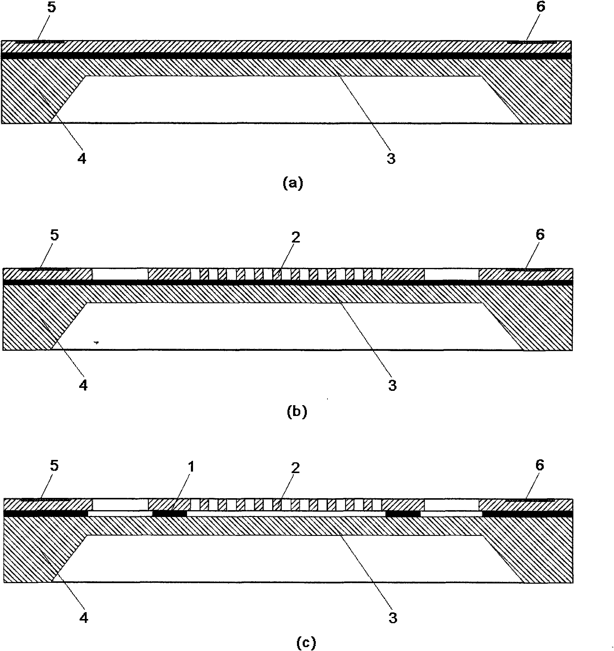 Silicon resonation type pressure sensor based on synovial membrane differential structure and manufacturing method thereof