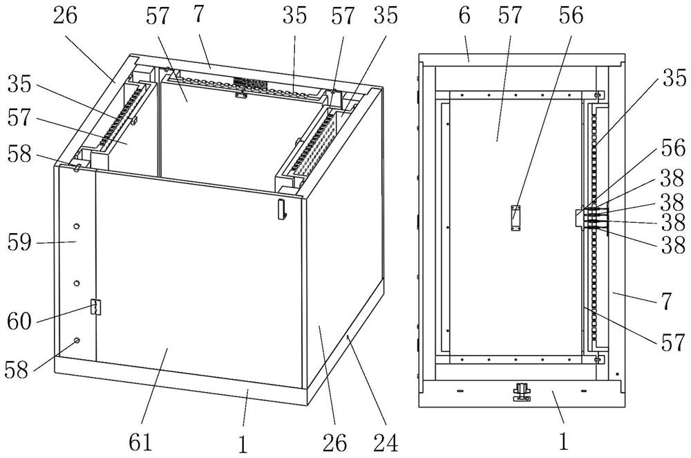 Power distribution cabinet provided with separable cabinet body plates and convenient to maintain and install