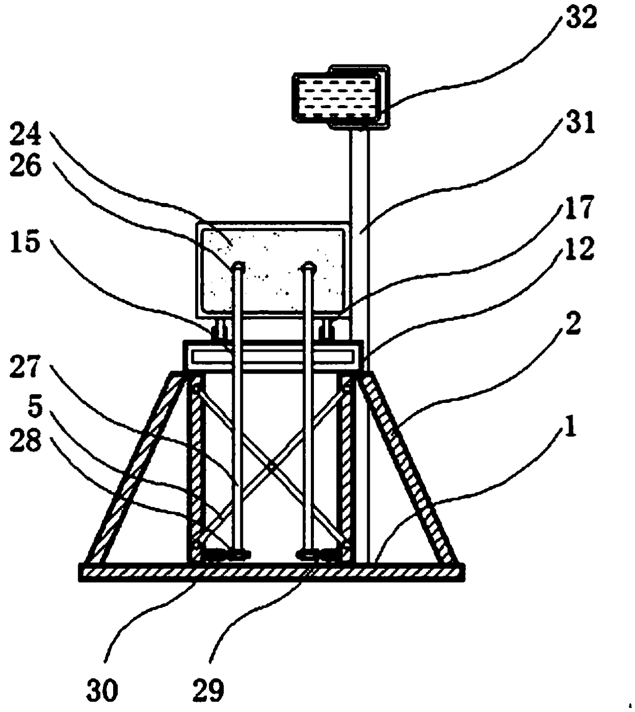 Alarm guiding lamp with an omnidirectional adjustment function for traffic evacuation