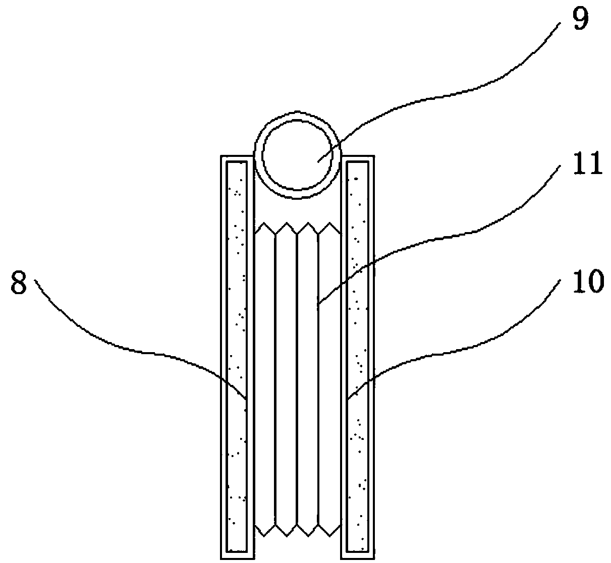 Alarm guiding lamp with an omnidirectional adjustment function for traffic evacuation