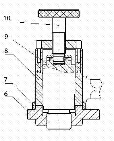 Device for measuring parallel degree, distortion degree and center distance of large and small head holes of connecting rod of piston engine