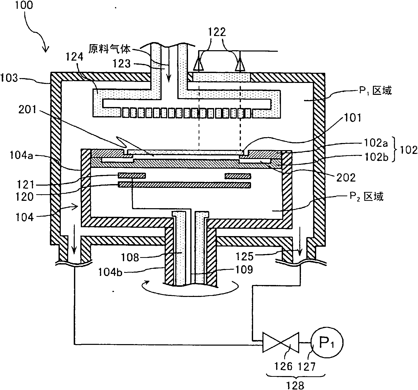 Base, film forming device and film forming method