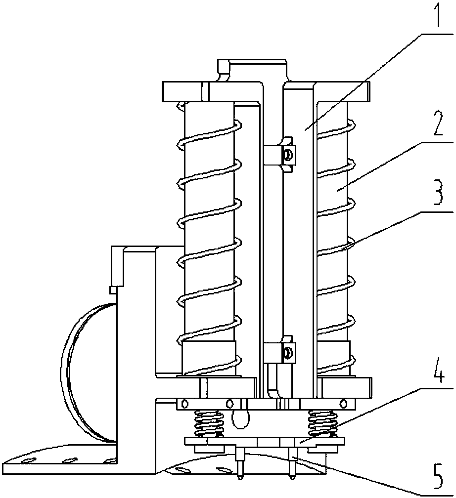 Vertical locking, separating and recovering mechanism