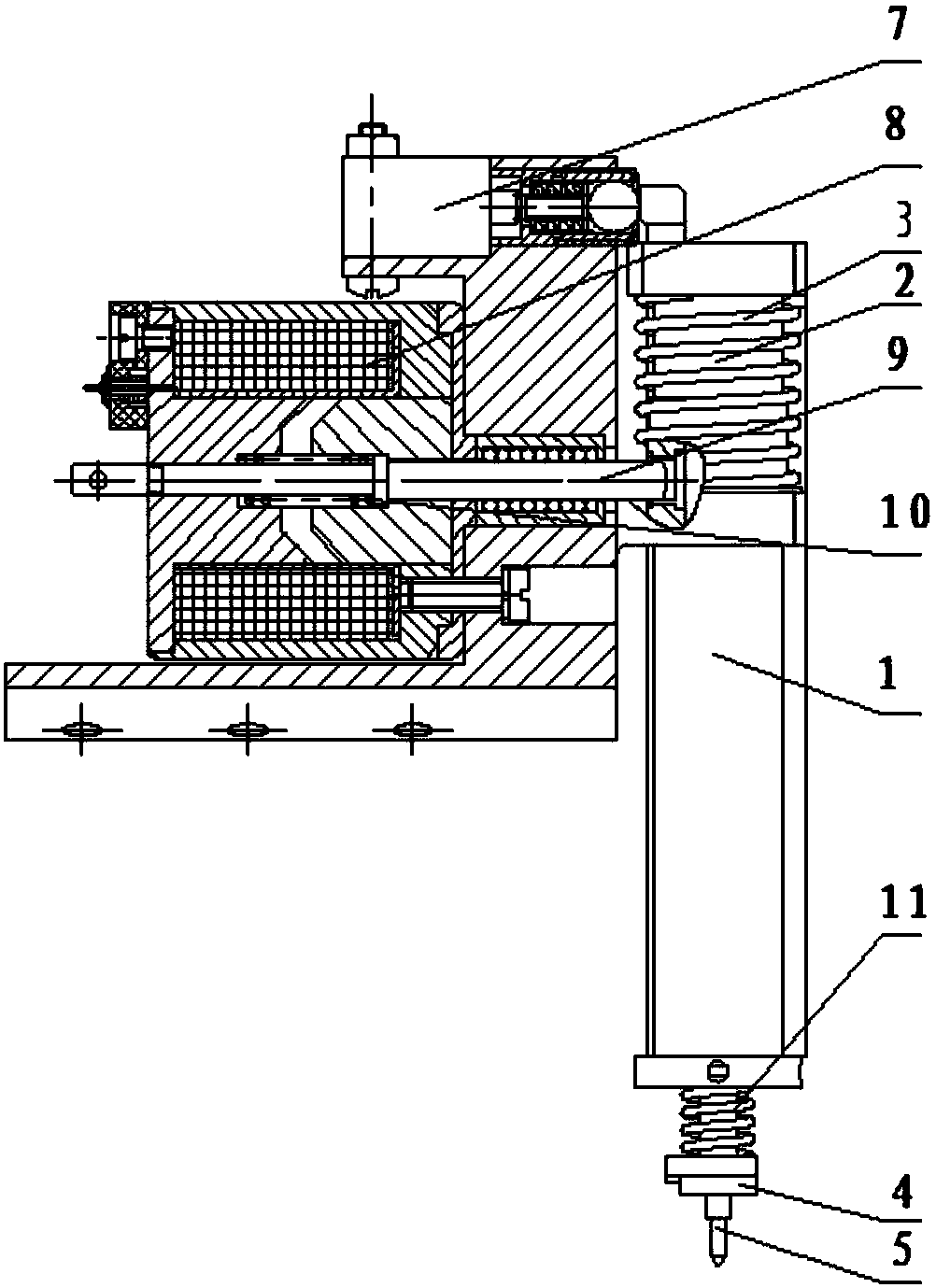 Vertical locking, separating and recovering mechanism