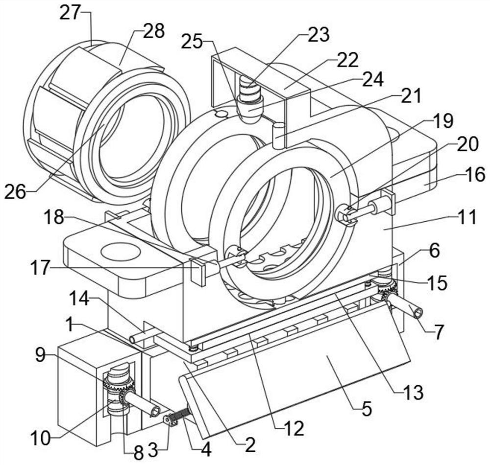 Split type heat dissipation bearing seat with overheating prevention function