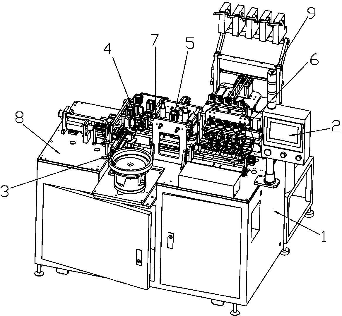 Full-automatic inductance winding machine and winding method thereof