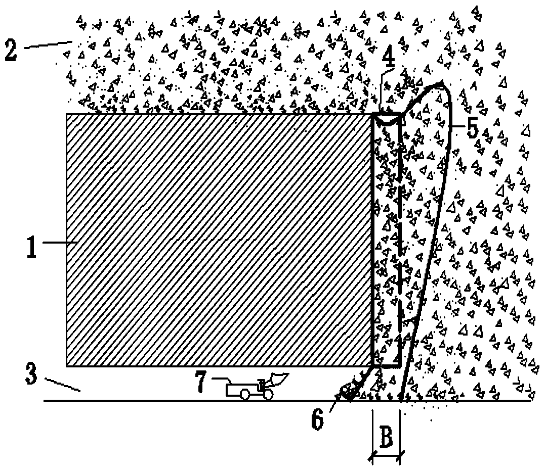Method for measuring size of caved body obtained through non-sill-pillar sublevel caving mining
