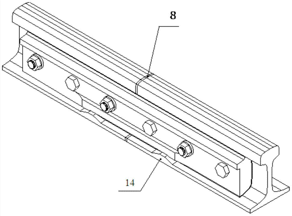 A special-shaped rail and rail glued insulation joint
