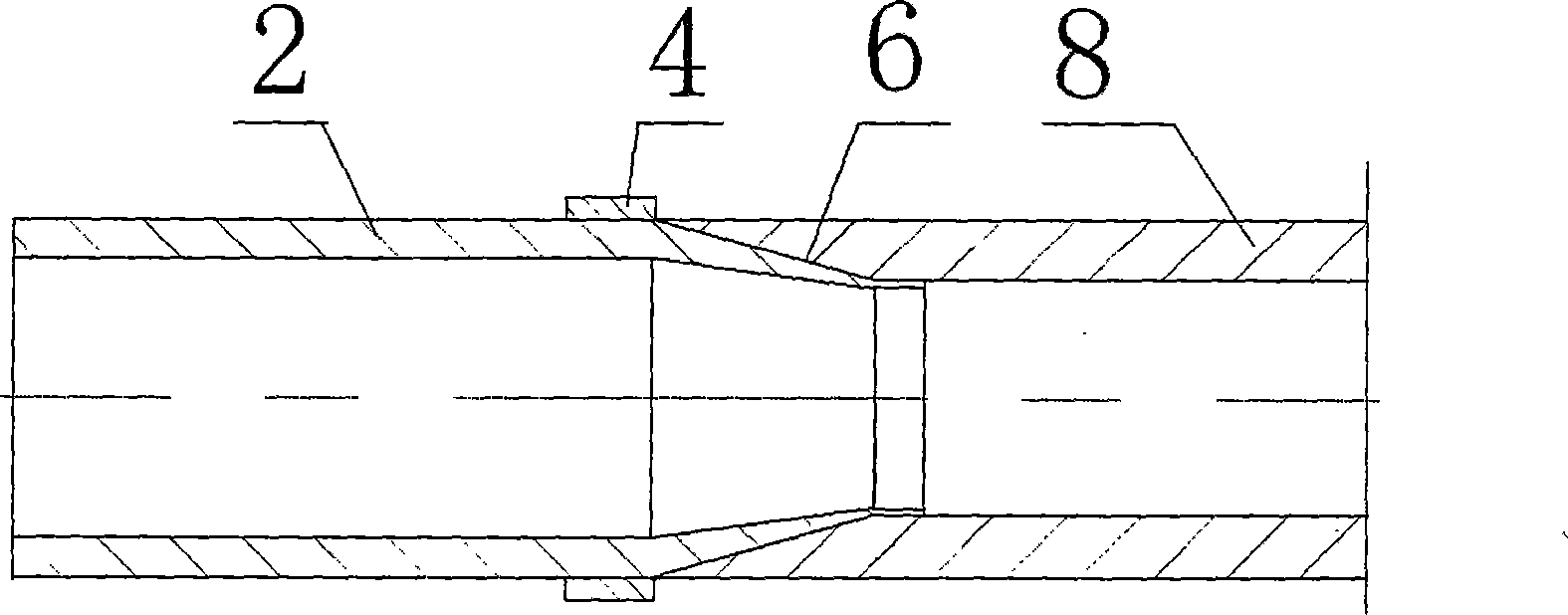Copper and aluminium connecting tubes with hard sleeve and method for making same