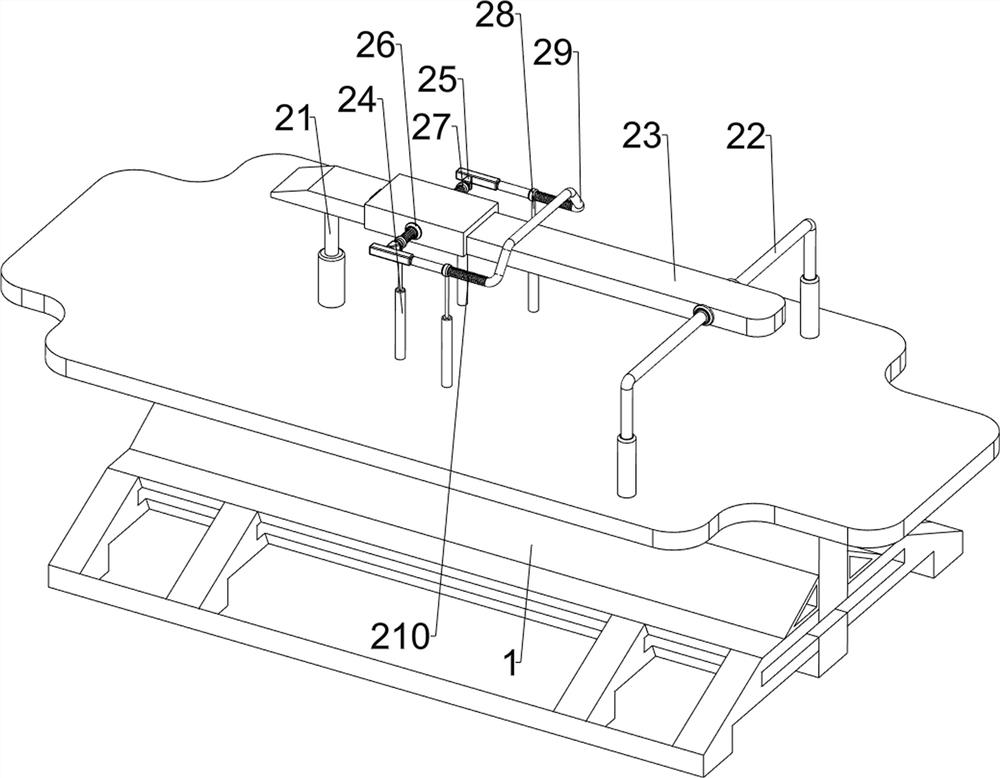 Manufacturing device for anti-skid stripes of industrial foot mats