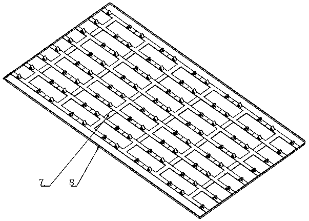 Manufacturing method for saddle frame for placing two layers of steel coils on large storage area