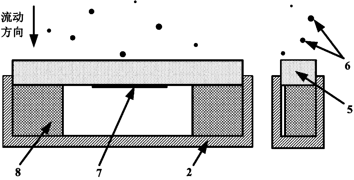 On-line particle size distribution measuring device and method based on array sonic transducer