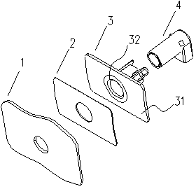 A vehicle radar mounting bracket and an automobile using the bracket