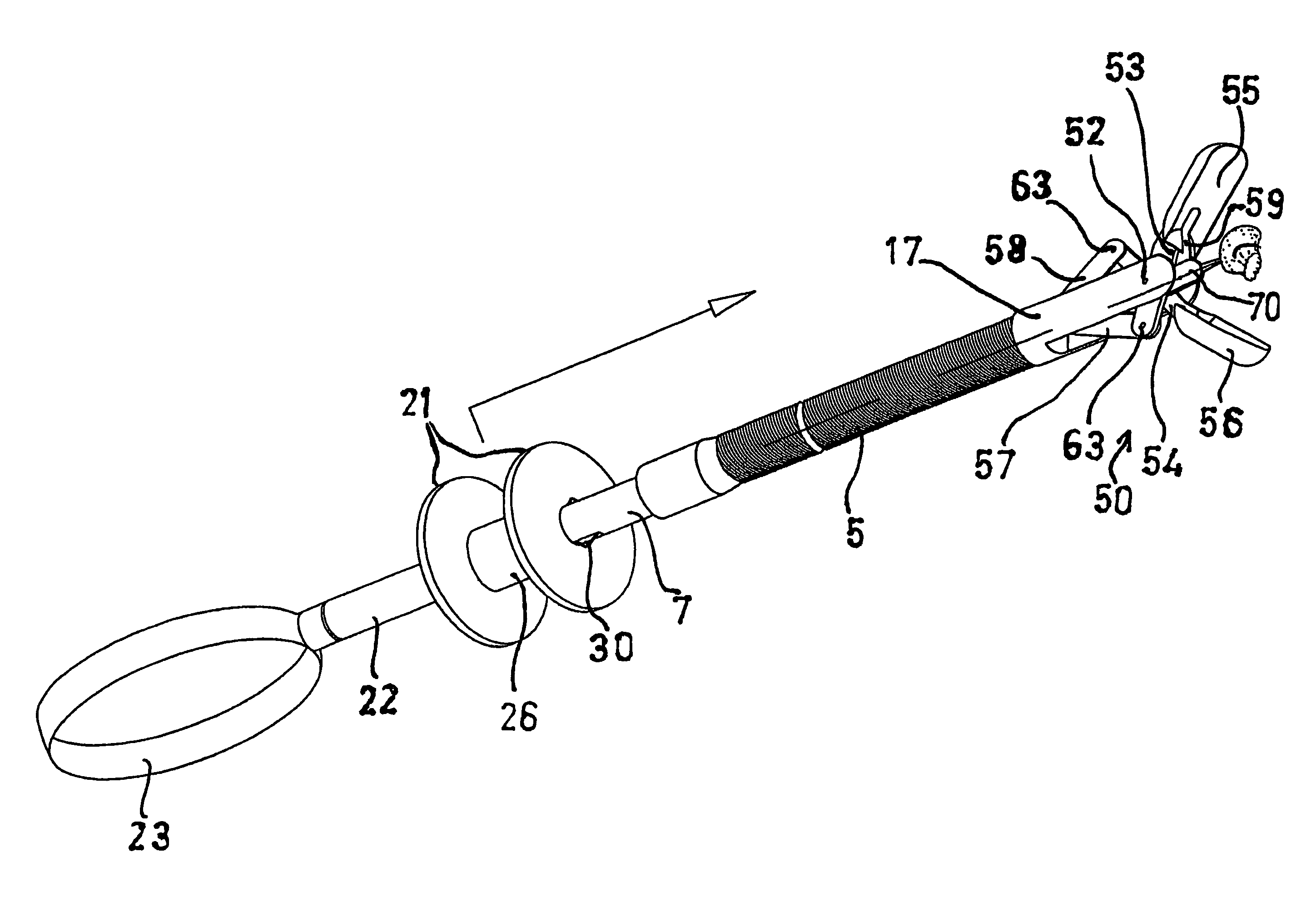Needle biopsy forceps with integral sample ejector