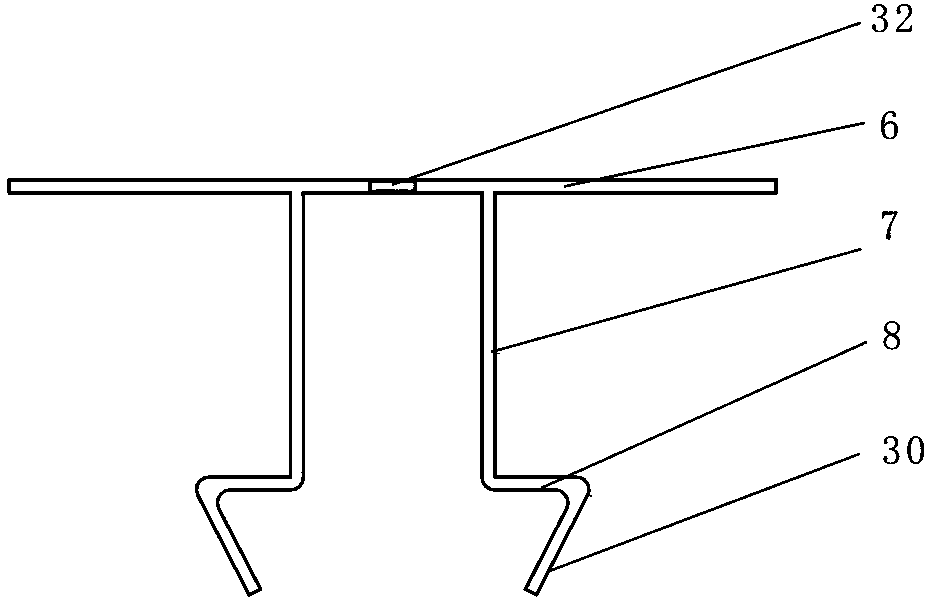 Multifunctional supporting section assembly for toilet draining at same floor