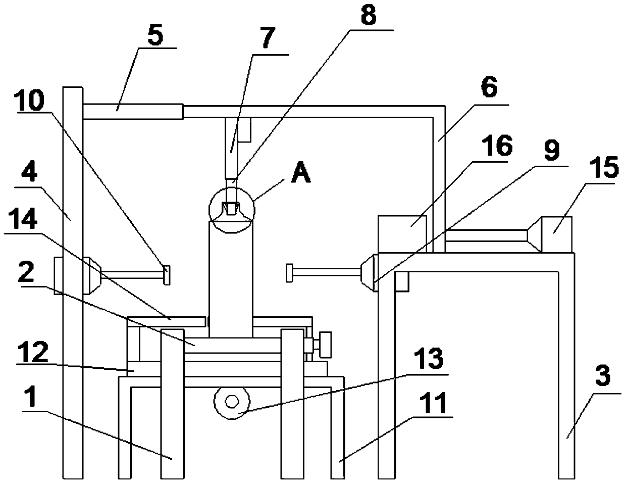 Drinking water barrel cover pulling machine