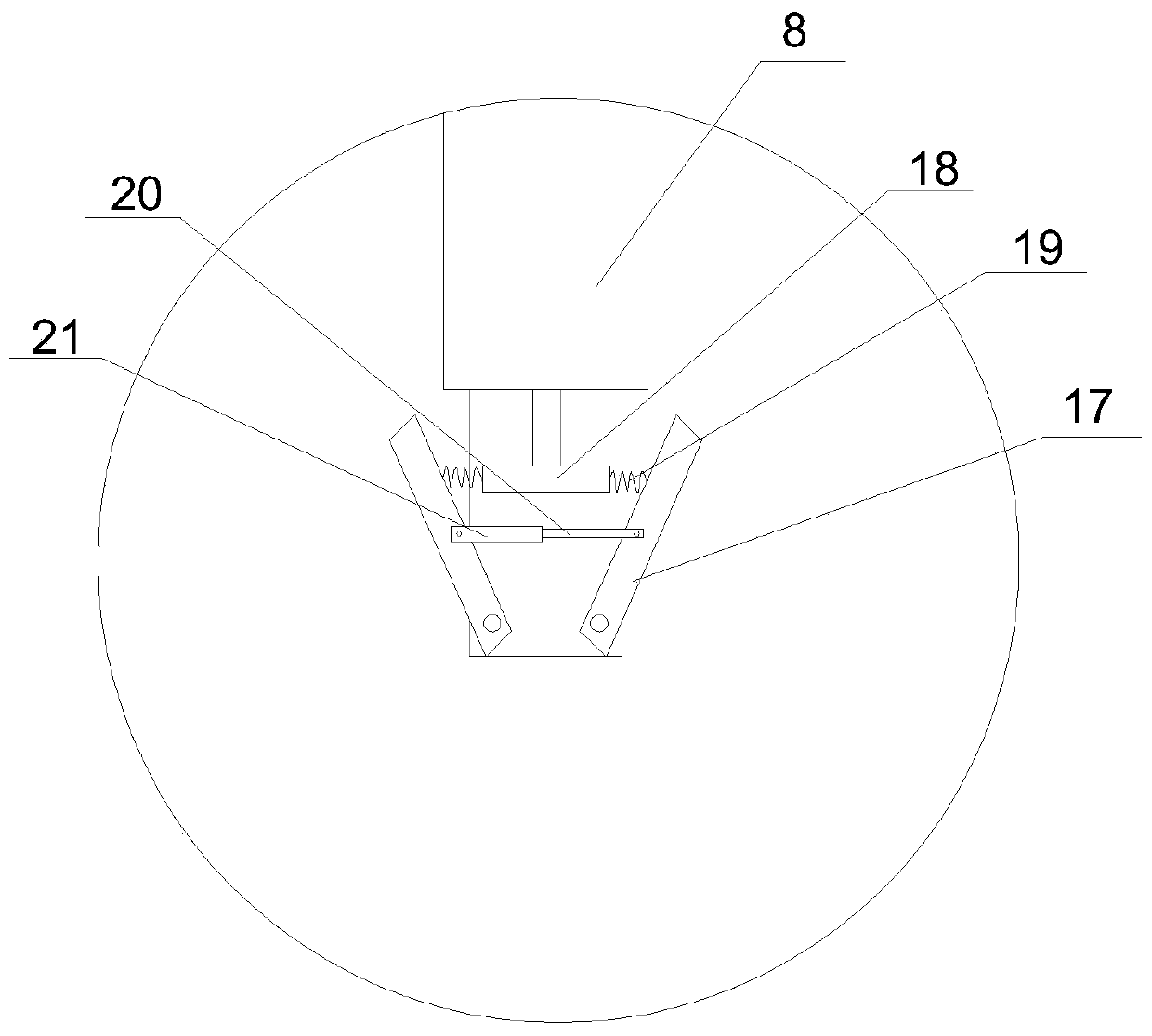 Drinking water barrel cover pulling machine