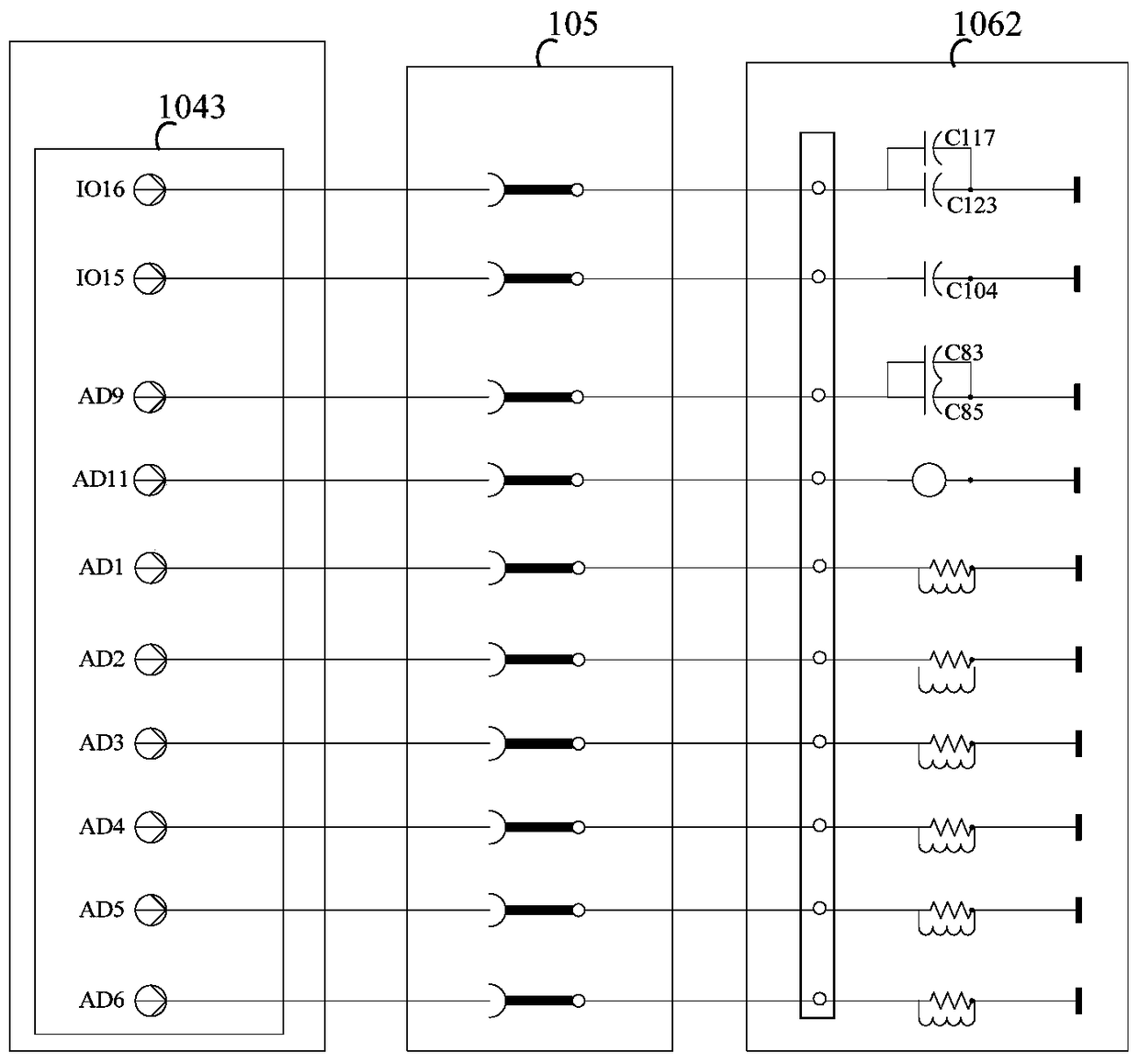 System and method for testing sensitive components of overcurrent protection and voltage monitoring device