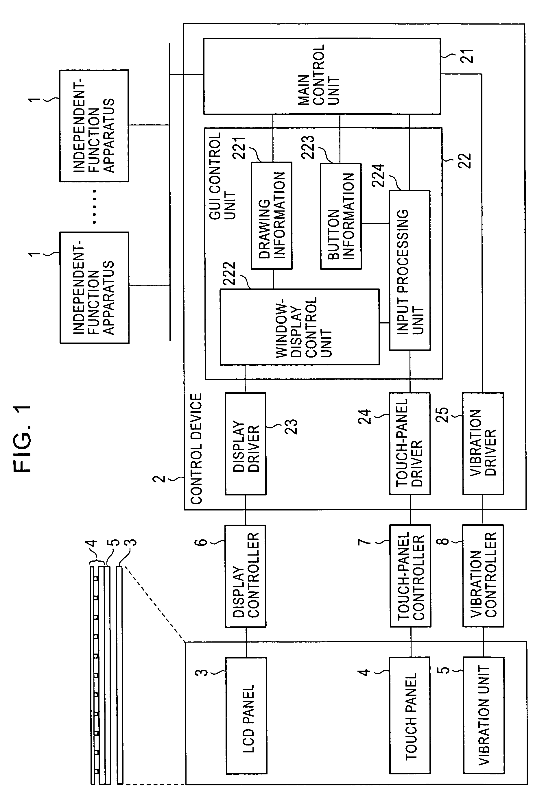 Input control apparatus and input accepting method