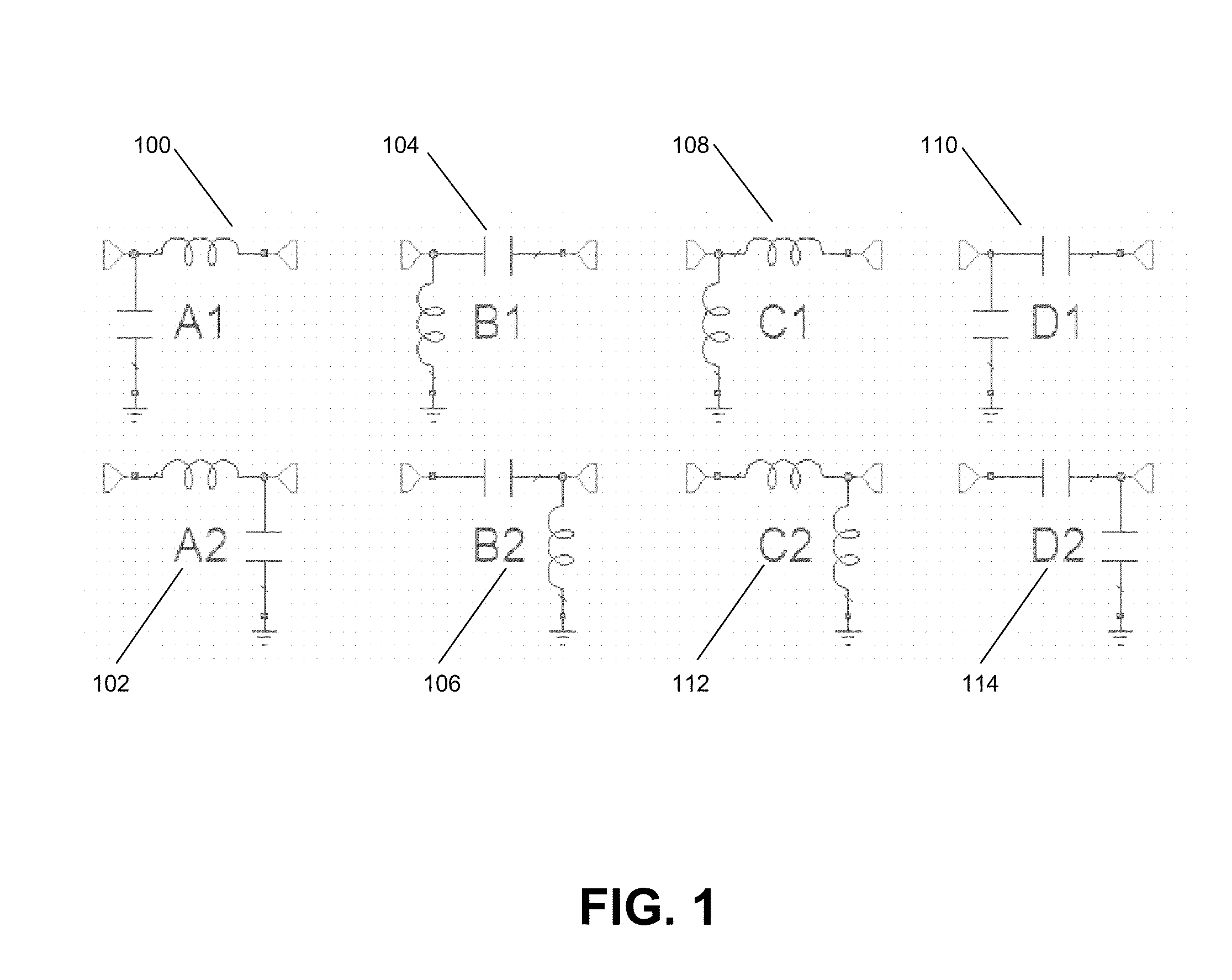 Tunable matching network circuit topology selection