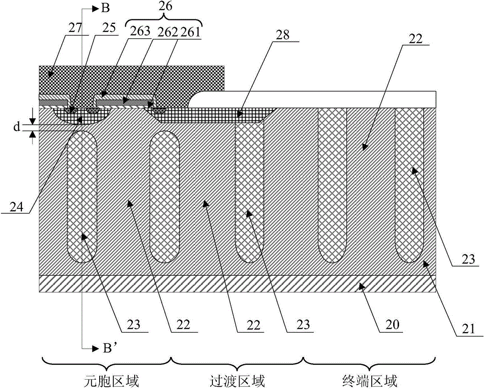 Semiconductor device with super-junction structure and preparation method thereof