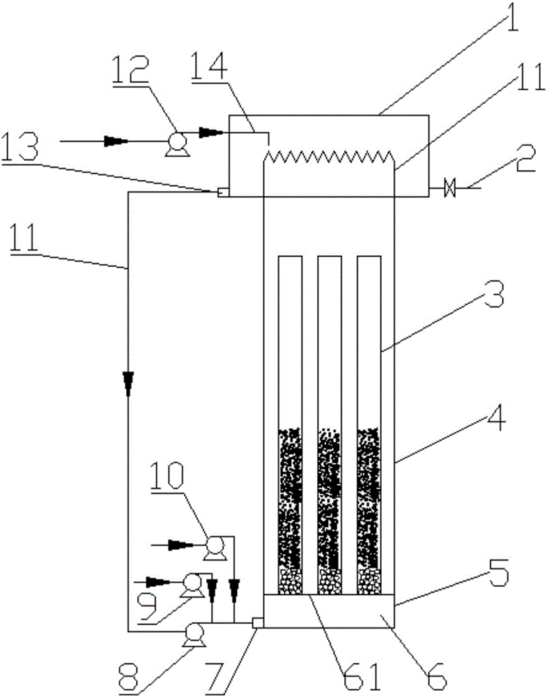 Modular multi-tube Fenton fluidized bed reactor
